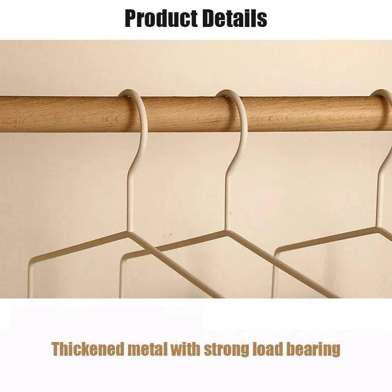 1 pcs of 3 Tiers Multi-Layer Wooden Pants Trouser Hanger │ Wardrobe Closet Clothes Iron Hanging Rack - Besontique Home