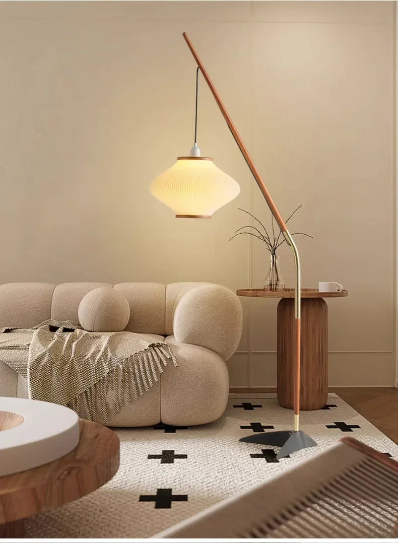 Minimal Nordice style Japandi Tall Floor Lamp Light