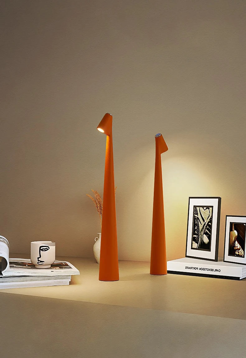 Minimal Dimming USB Chargable Reading Table Lamp │ Modern Small Wireless Portable Light