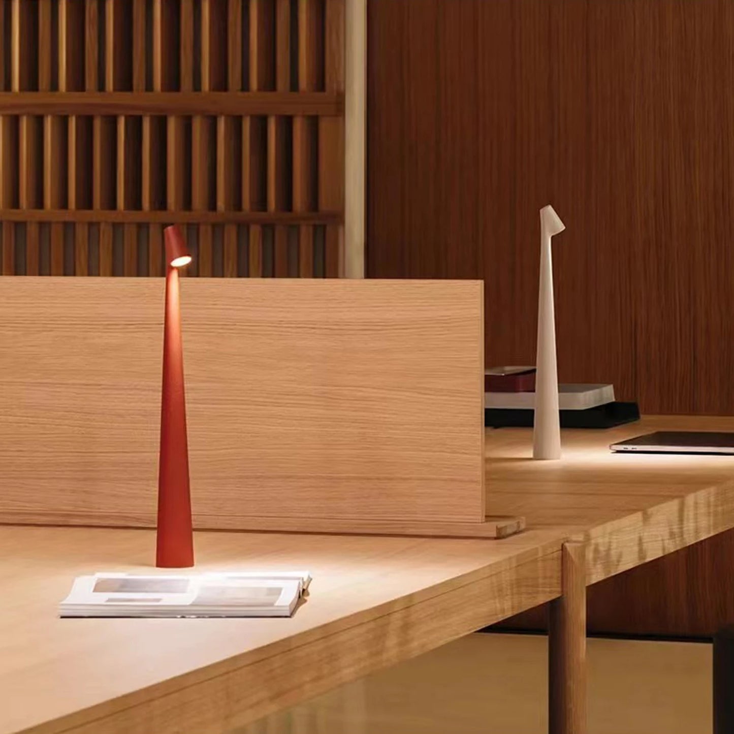 Minimal Dimming USB Chargable Reading Table Lamp │ Modern Small Wireless Portable Light