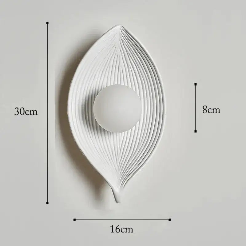 Leaf shape Resin Wall-mounted Lamp | Modern Art Deco style Creative Home Lighting - Besontique Home