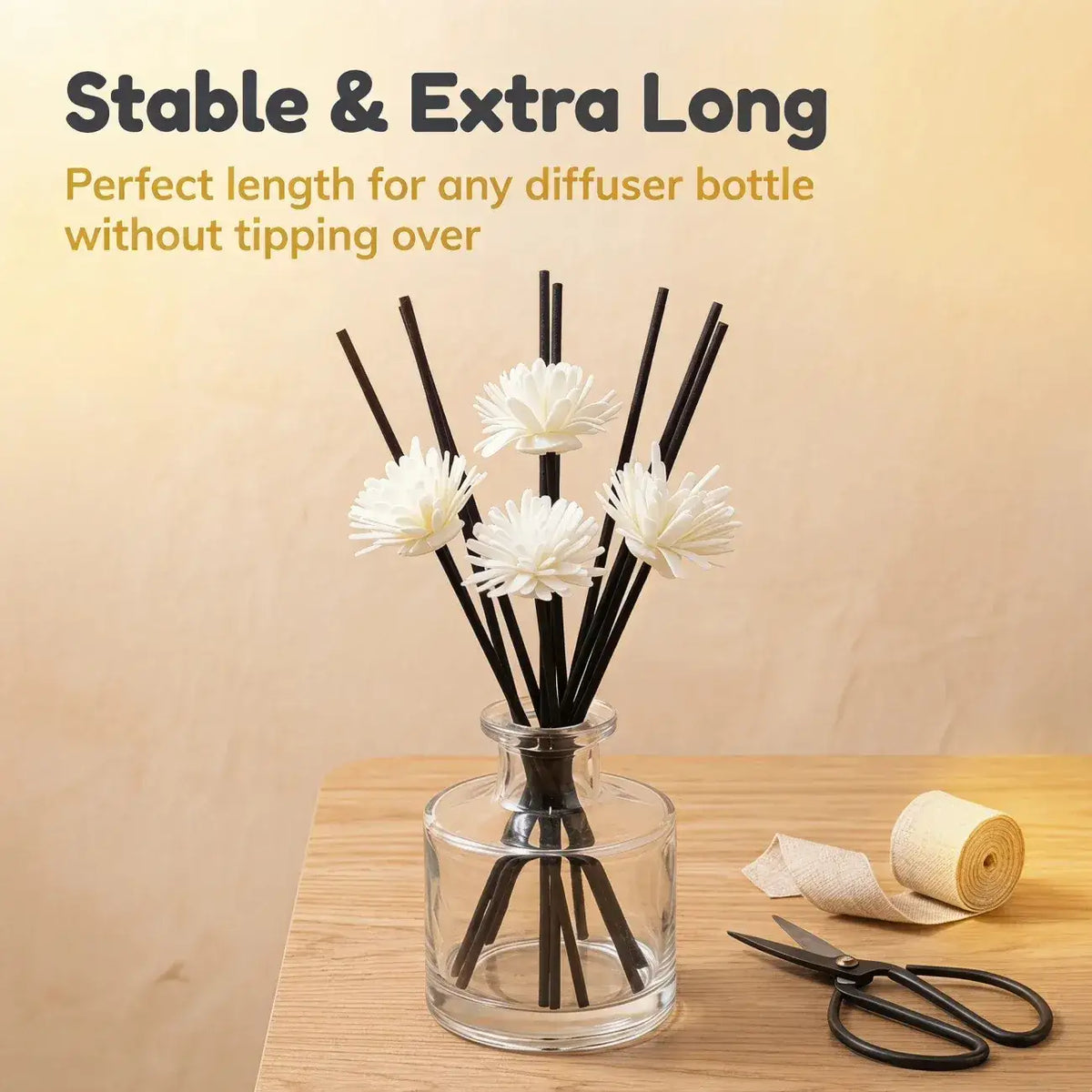 Decorative Reed Diffuser Flower Sticks for Home Fragrance Besontique Home decor