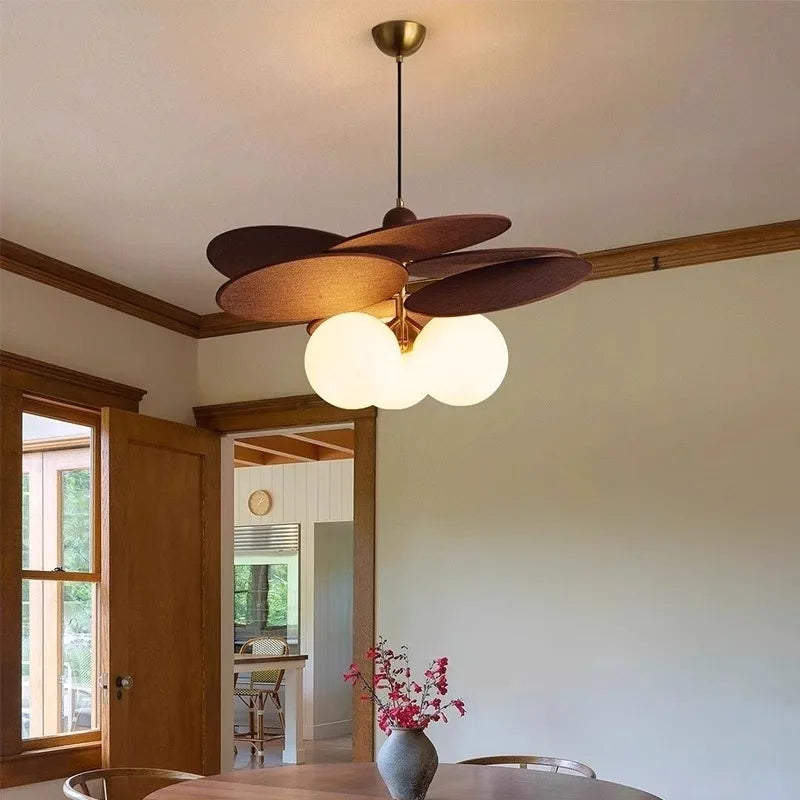 Modern Retro Rattan Weave Pendant Ceiling Light │ Vintage Chandelier Hanging Lamp