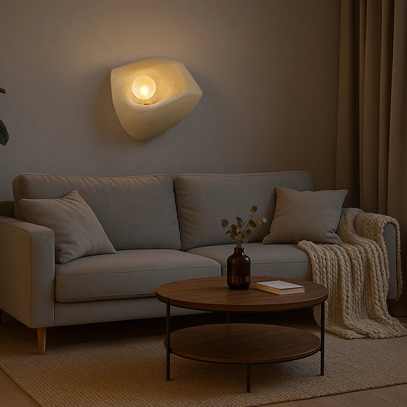 Japandi style Resin Wall Light │ Modern Nordic Style Wall Mounted Creative Lamp