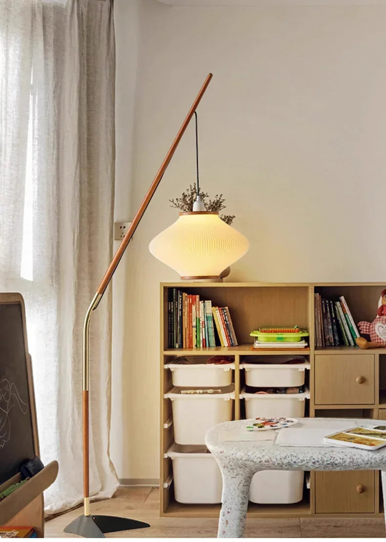 Minimal Nordice style Japandi Tall Floor Lamp Light