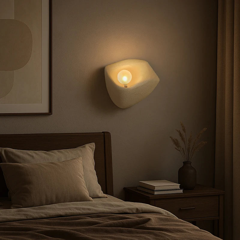 Japandi style Resin Wall Light │ Modern Nordic Style Wall Mounted Creative Lamp