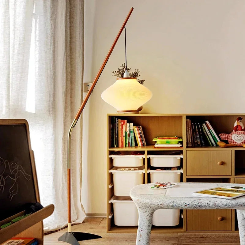 Minimal Nordice style Japandi Tall Floor Lamp Light