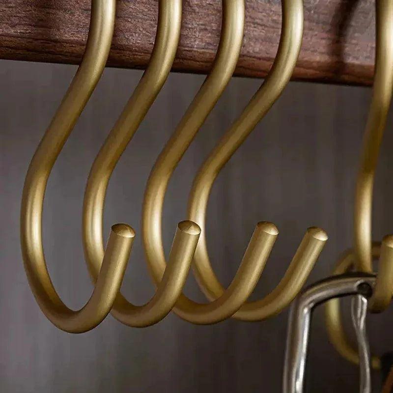 5 pcs Matte Gold/Silver Small S Shape Hook Holders │ Modern Practical Clothes Hanger - Besontique Home