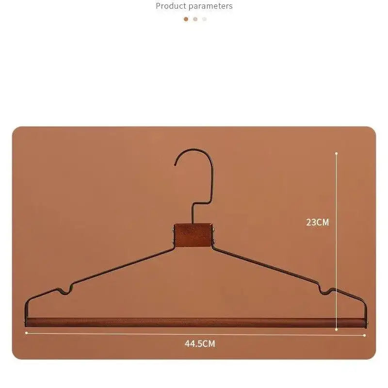 5-pcs-modern-retro-iron-clothes-coat-hanger-blackwhite-vintage-metal-wardrobe-organizer-besontique-home-83147 - Besontique Home