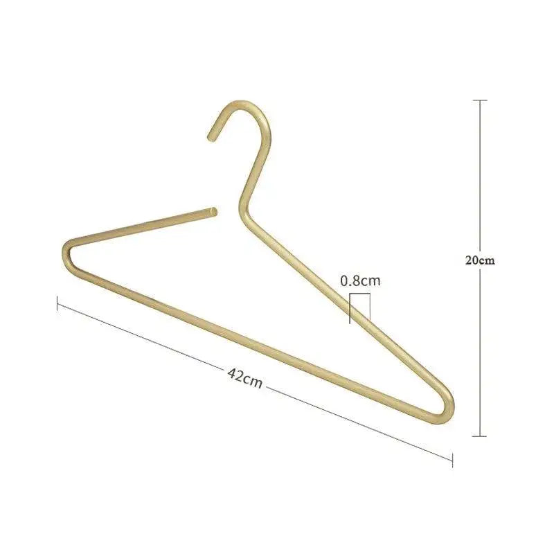 5-pcs-solid-matte-goldsilver-clothes-coat-hanger-seamless-metal-wardrobe-organizer-besontique-home-43123 - Besontique Home