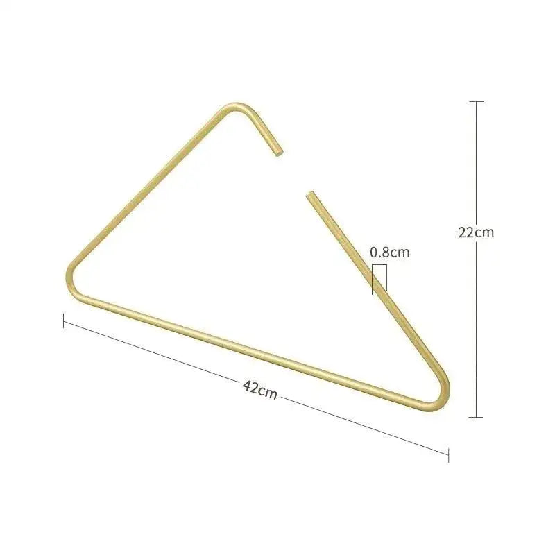 5-pcs-solid-matte-goldsilver-triangle-coat-pants-clothes-hanger-seamless-metal-storage-racks-wardrobe-organizer-besontique-home-48095 - Besontique Home