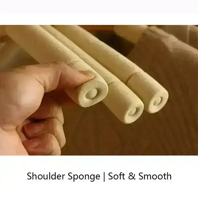 5-pcs-solid-wood-sponge-hangers-modern-360rotating-non-slip-clothes-organizer-besontique-home-13974 - Besontique Home