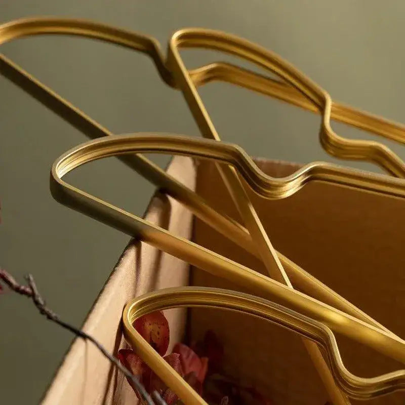 510-pcs-solid-matte-alloy-clothes-hangers-anti-slip-metal-rack-wardrobe-organizer-besontique-home-21309 - Besontique Home