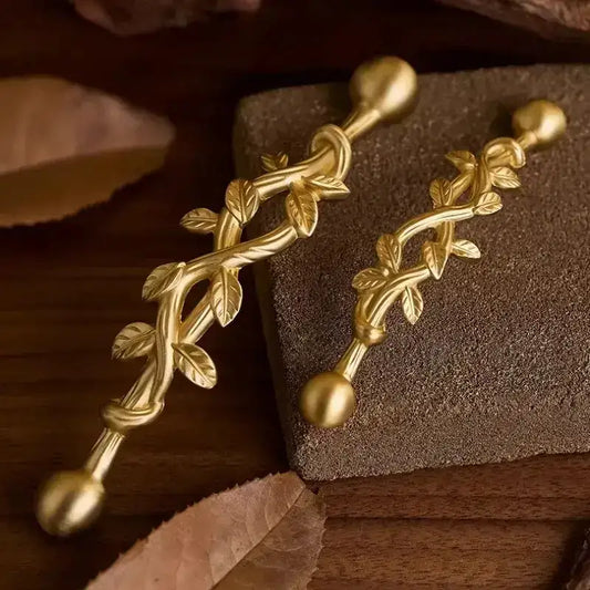 Vintage style Antique Brass Furniture Door Knob │ Kitchen Drawer Wardrobe Handles - Besontique Home