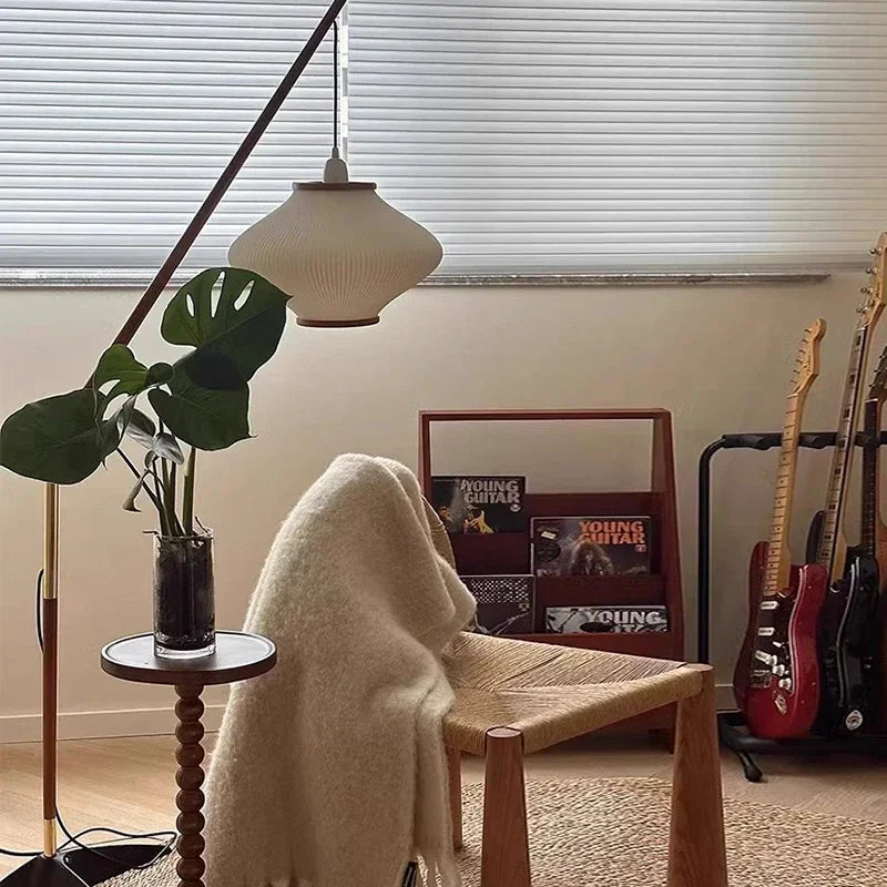 Minimal Nordice style Japandi Tall Floor Lamp Light