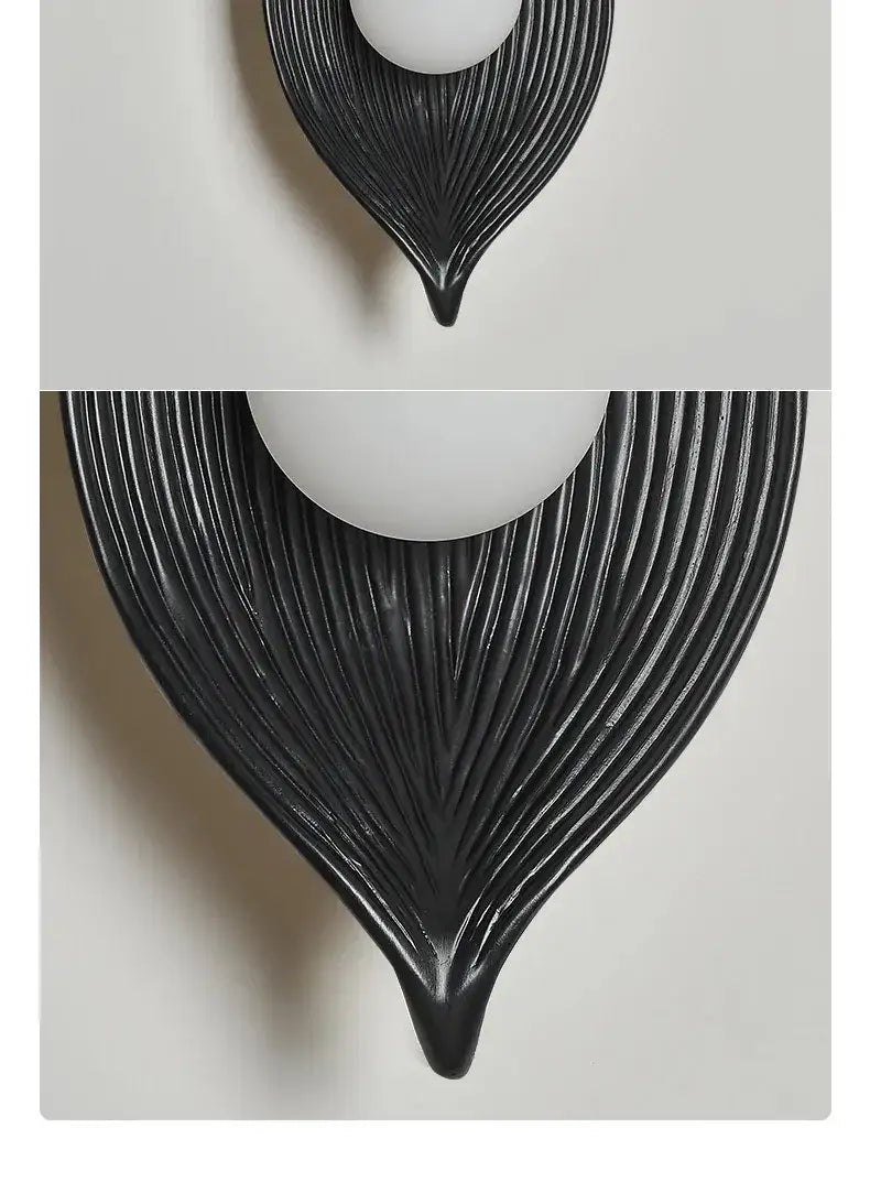 Leaf shape Resin Wall-mounted Lamp | Modern Art Deco style Creative Home Lighting - Besontique Home