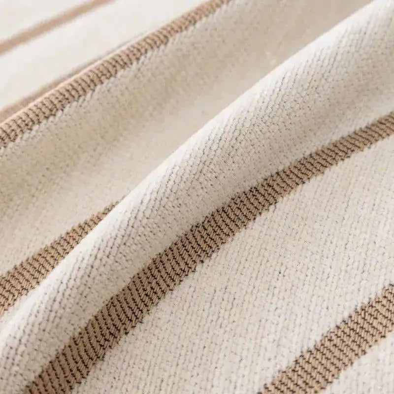 8-chenille-line-pattern-throw-blanket-with-tassel-simple-nordic-jacquard-reversible-double-sided-sofa-cover-besontique-home-90622 - Besontique Home