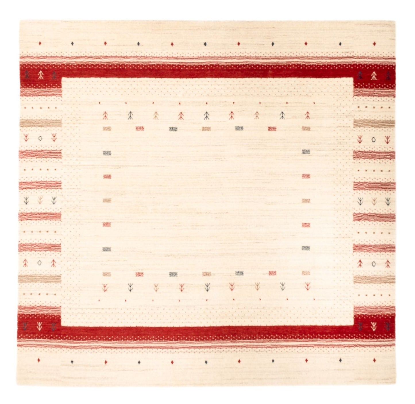 Gabbeh Teppich - Loribaft Softy - Aurora Flair - quadratisch - Besontique Home