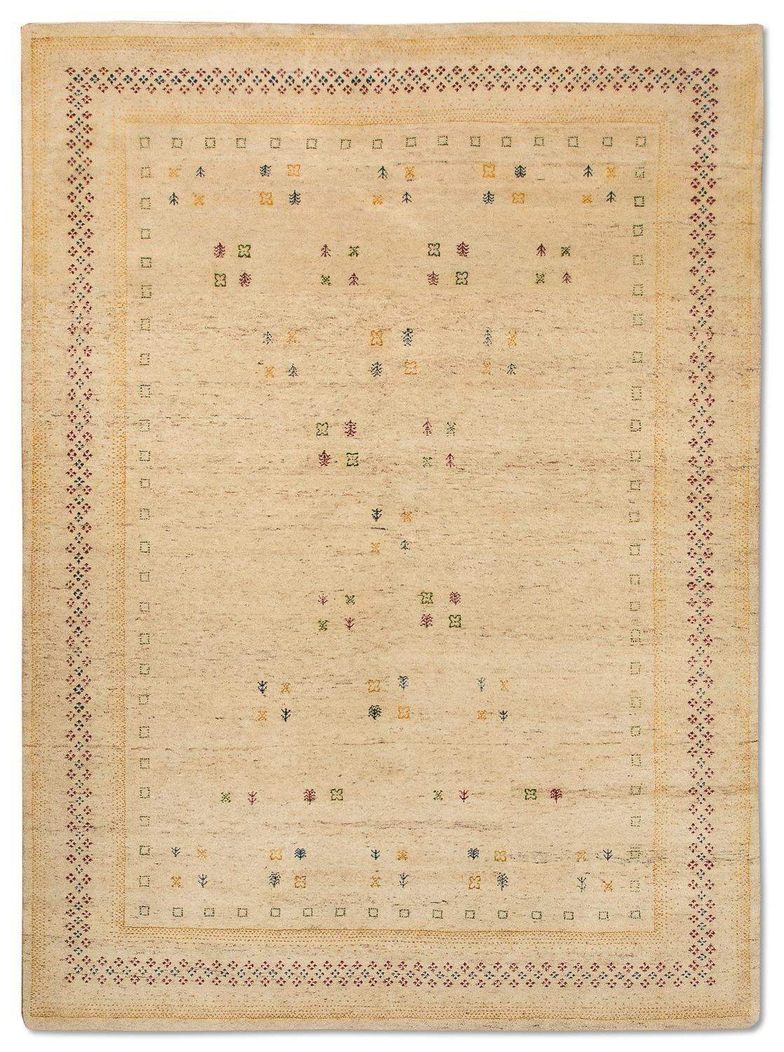 Gabbeh-Teppich - Loribaft Indus »Croco« Rechteckig