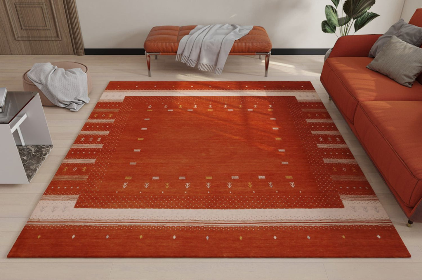 Wollteppich - Aurora Flair - quadratisch - Besontique Home