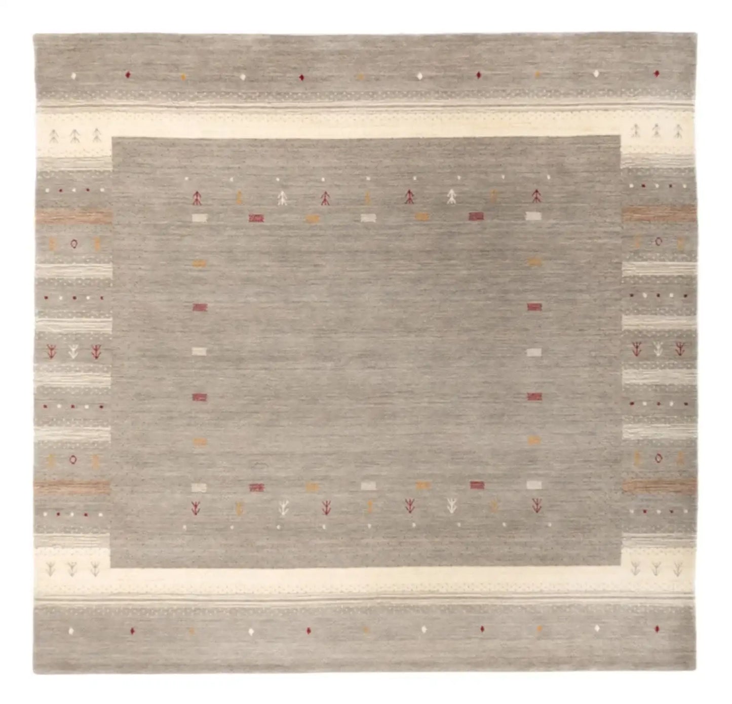 Gabbeh Teppich - Loribaft Softy - Aurora Flair - quadratisch