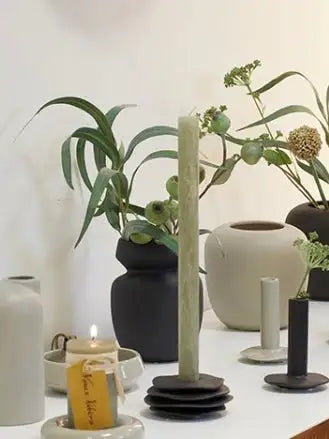 Vase Ania schwarz H16cm - Besontique Home