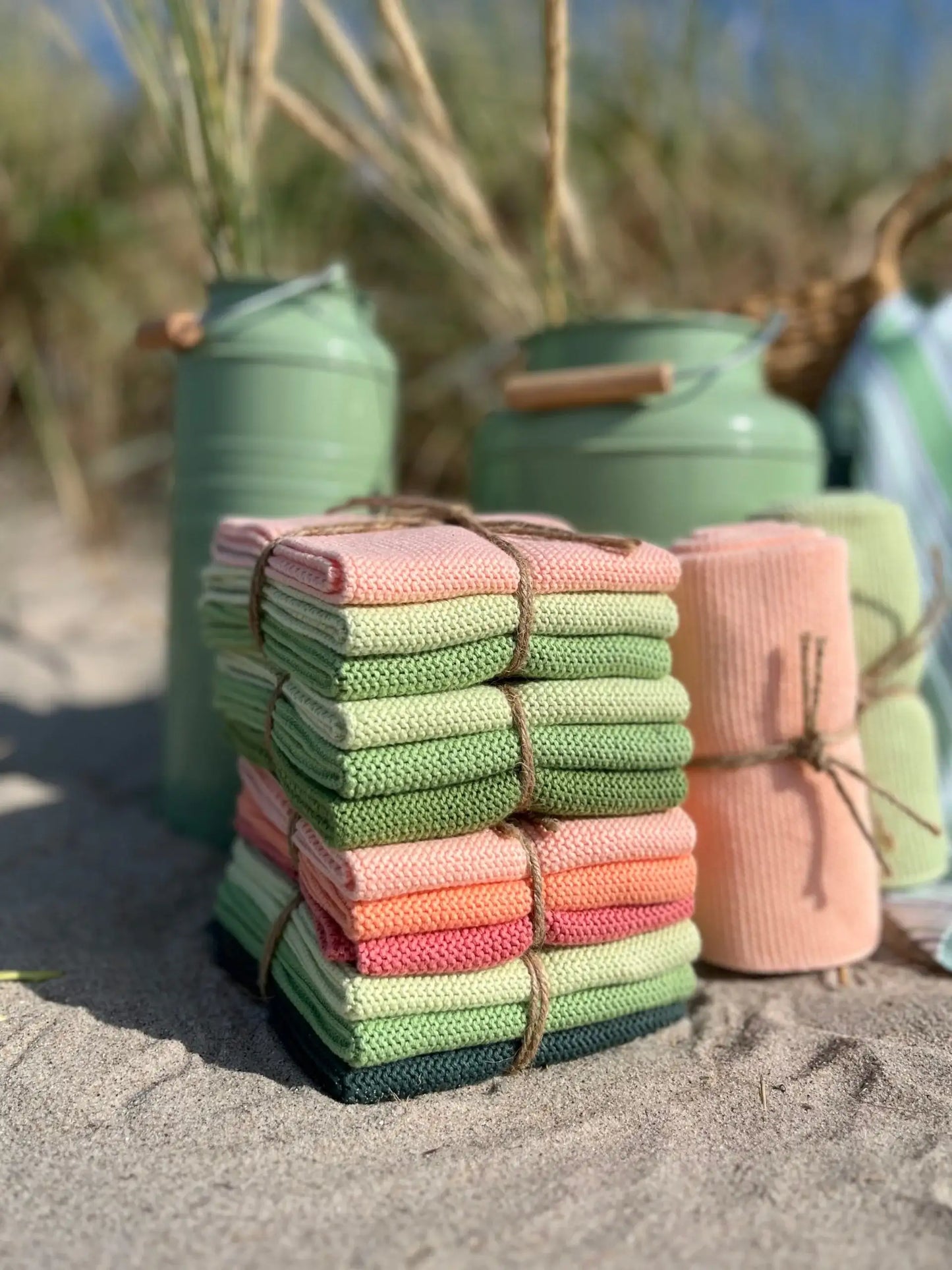 Wischtücher 3er Set staubiges dunkelgrün