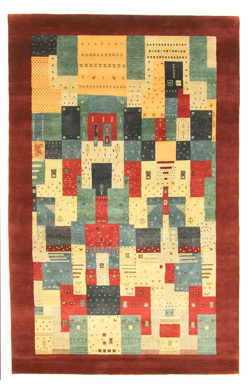 Gabbeh-Teppich - Loribaft Indus »Awaro« Rechteckig
