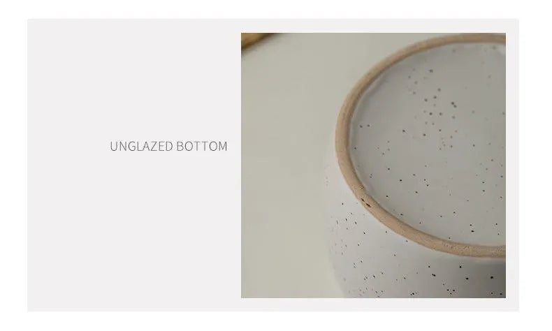 Aesthetic Vintage Coffee Mug Cup │ Ceramic High Temperature Resistance Big Belly Cup │ Kitchenware - Besontique Home