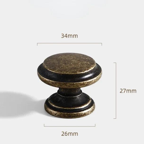 American Vintage Bronze Antique Silver Furniture Door Knob │ Kitchen Drawer Wardrobe Handles - Besontique Home