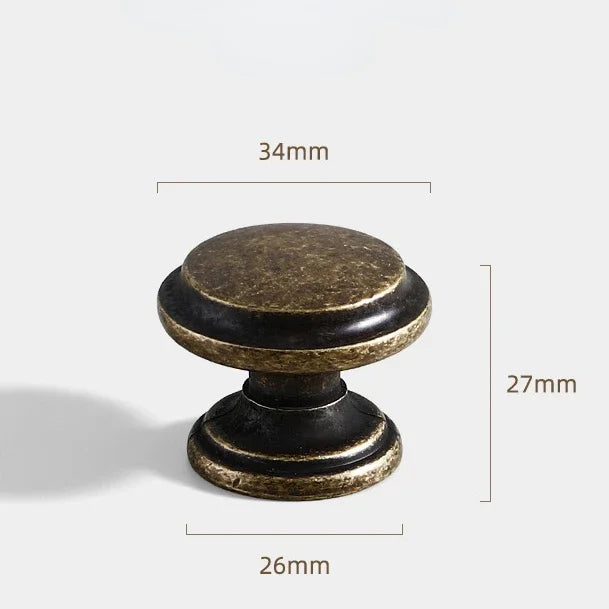 American Vintage Bronze Antique Silver Furniture Door Knob │ Kitchen Drawer Wardrobe Handles - Besontique Home