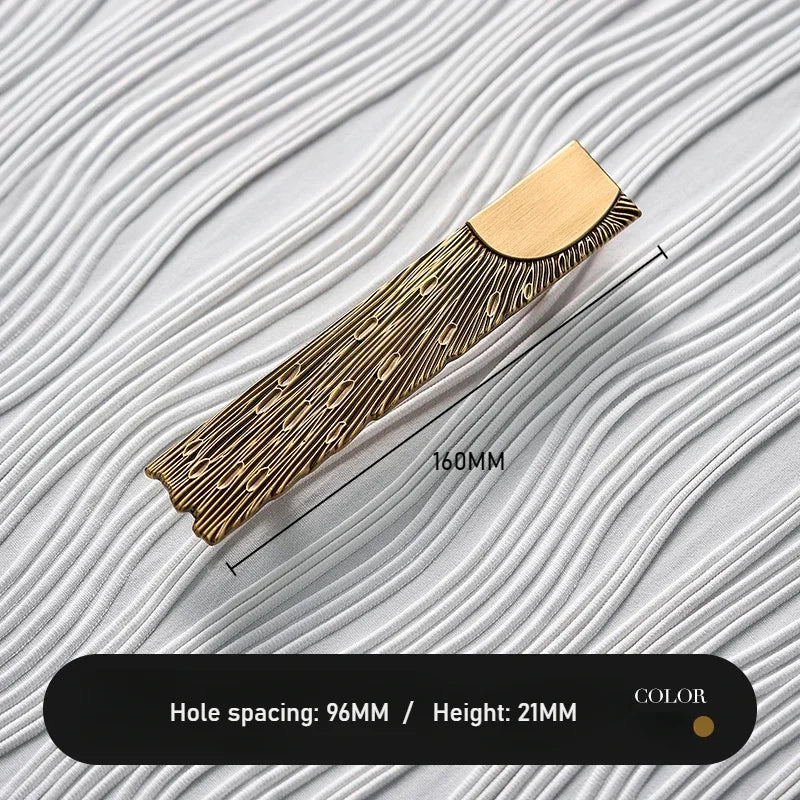 Antique Bronze Rectangular shape Furniture Door Knob │ Modern Vintage Brass style Kitchen Cabinet Handles - Besontique Home