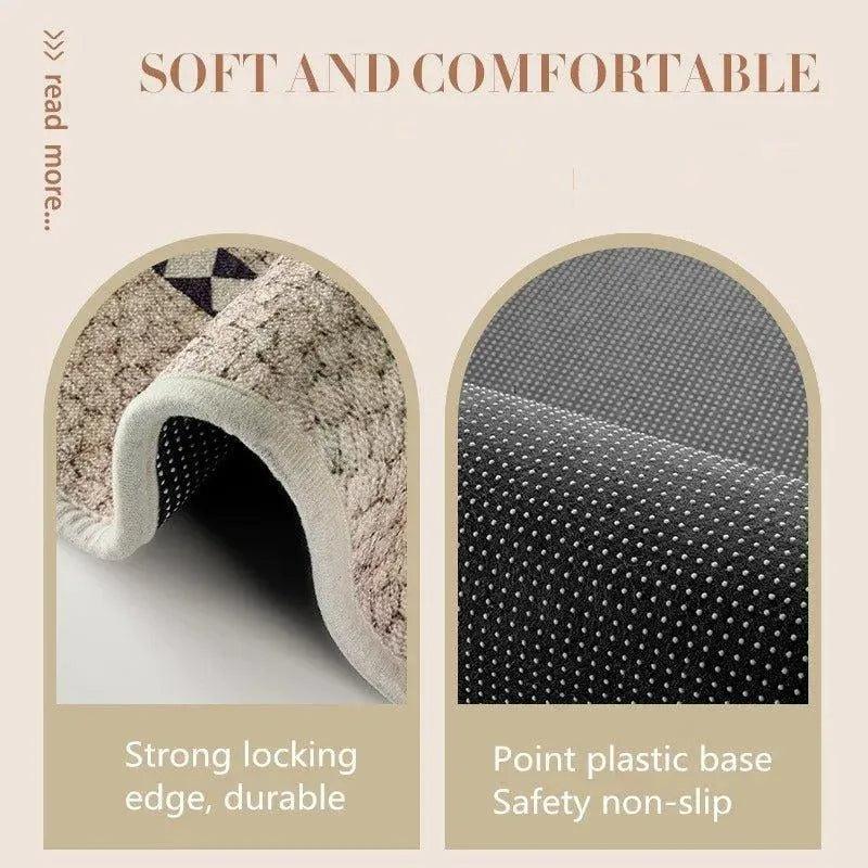 Antique Style Rounded Corner Non-slip Floor Mat - Besontique Home