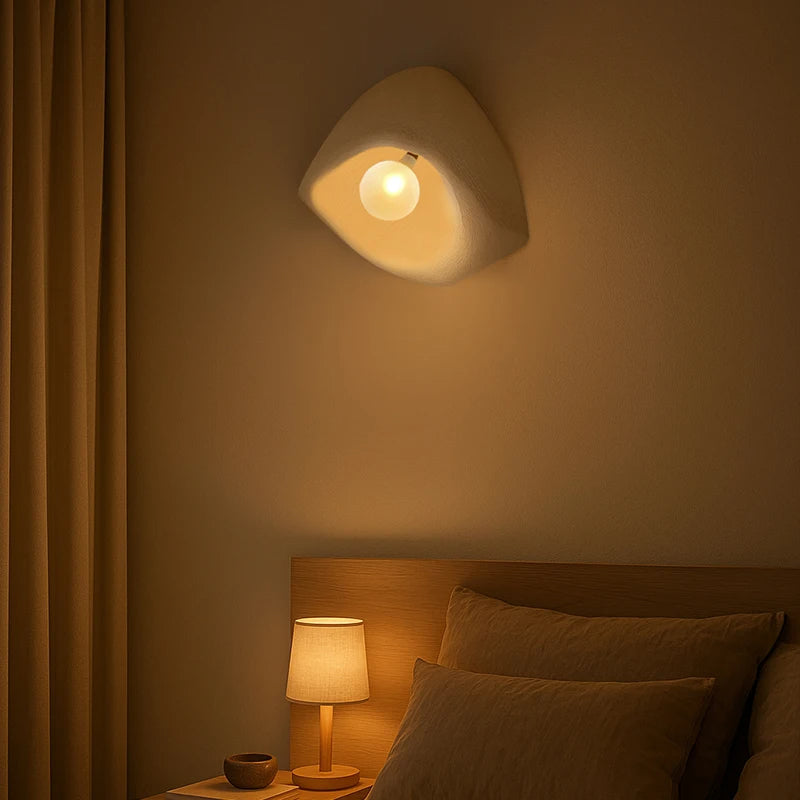 Japandi style Resin Wall Light │ Modern Nordic Style Wall Mounted Creative Lamp