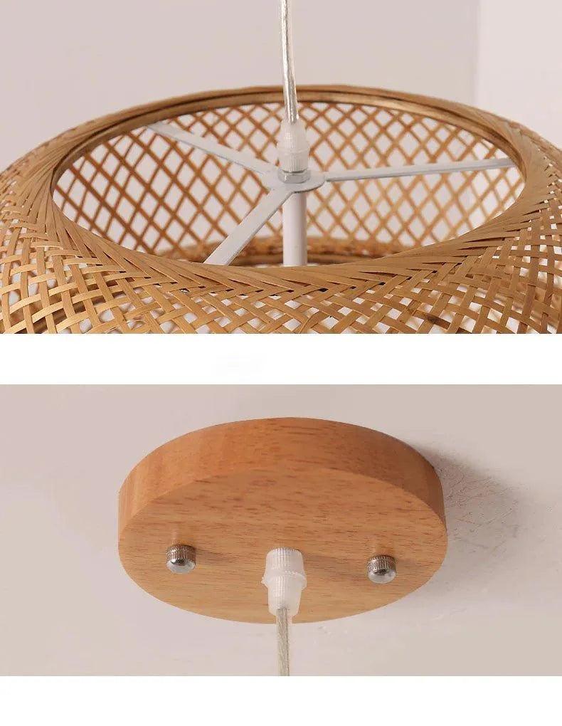Bamboo Hand Woven Stylish Ceiling Light │ Modern Lantern Chandelier Lamp Lighting - Besontique Home