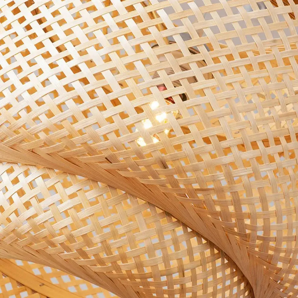 bamboo-hand-woven-stylish-ceiling-light-modern-lantern-chandelier-lamp-lighting-besontique-home-54493 - Besontique Home