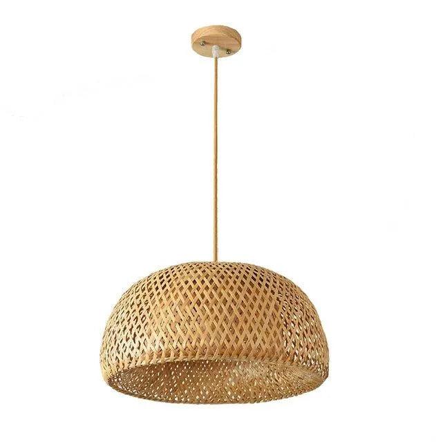 Bamboo Hanging Ceiling Lamp C │ Handmade Wooden Ratten Lighting For Home Decoration - Besontique Home