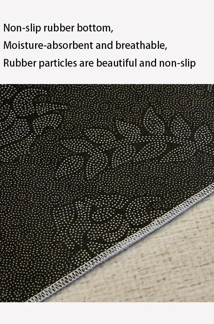 beige-black-plaid-pattern-modern-rug-artistic-retro-style-anti-slip-bottom-large-carpet-besontique-home-40822 - Besontique Home