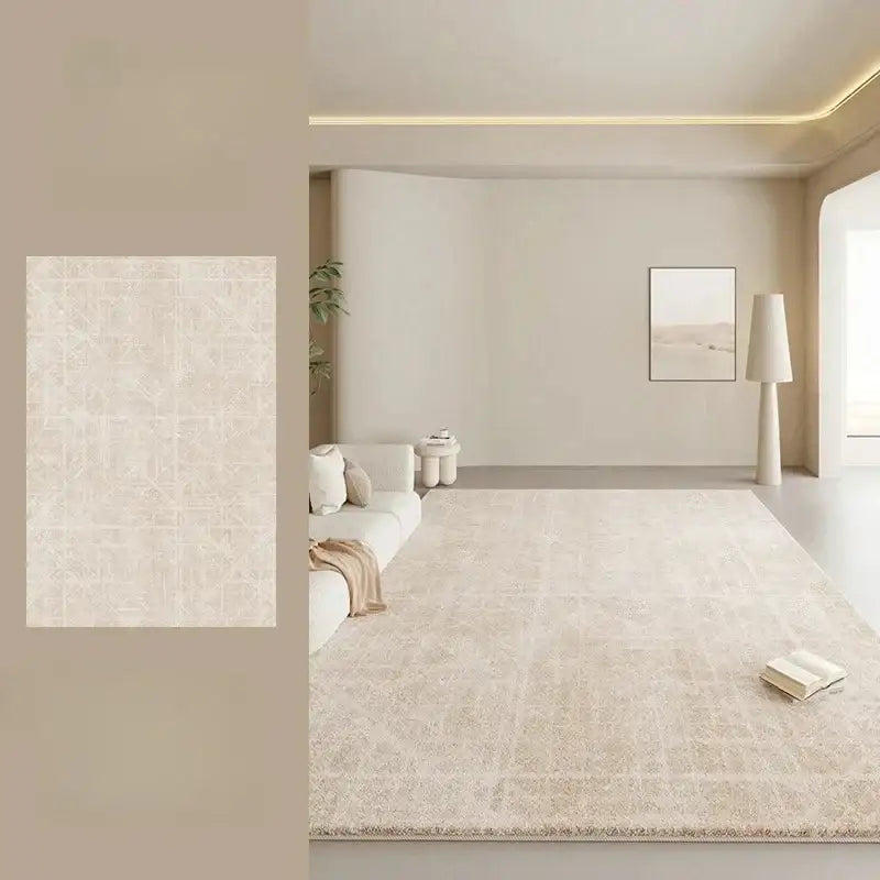 beige-light-beige-luxury-home-floor-carpet-modern-boho-anti-slip-decorative-rug-besontique-home-15342 - Besontique Home