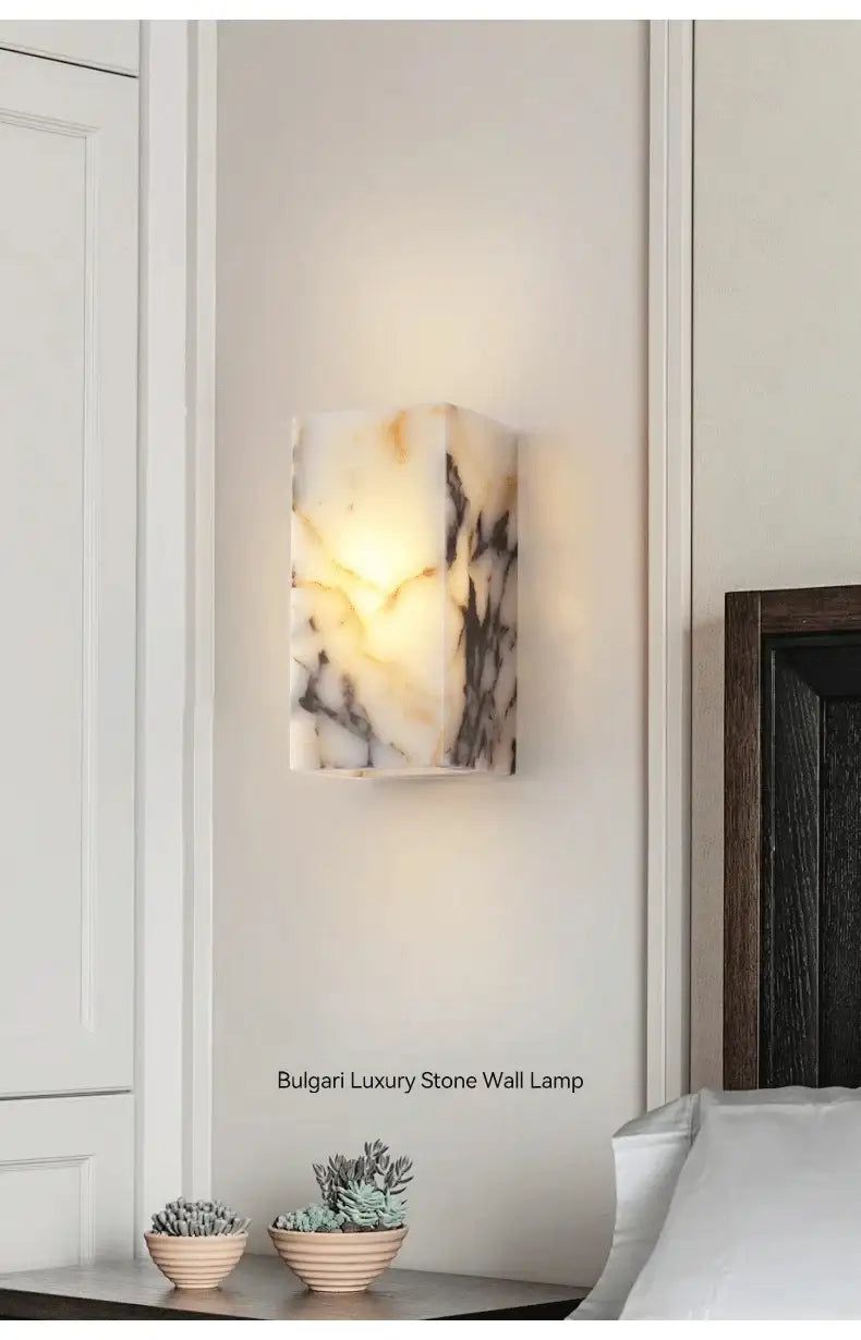 black-cuboid-natural-stone-wall-lighting-modern-high-end-luxury-led-indoor-wall-mounted-lamp-light-besontique-home-72840 - Besontique Home