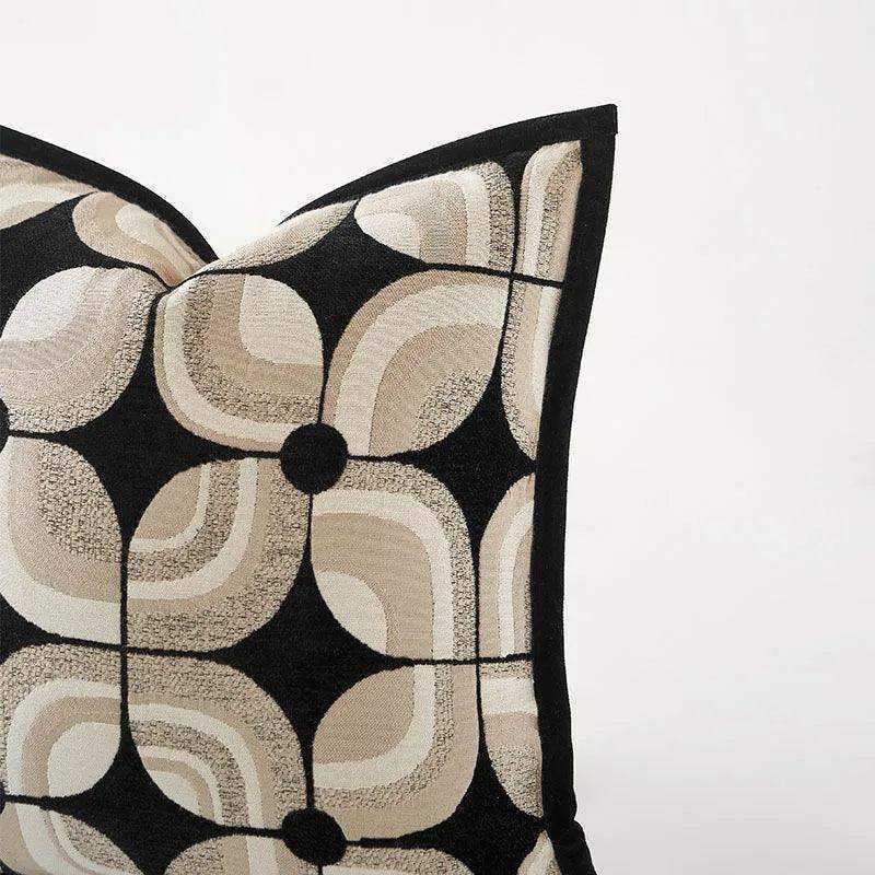 black-khaki-beige-geometric-pattern-cushion-cover-modern-nordic-decorative-pillowcase-besontique-home-11399 - Besontique Home