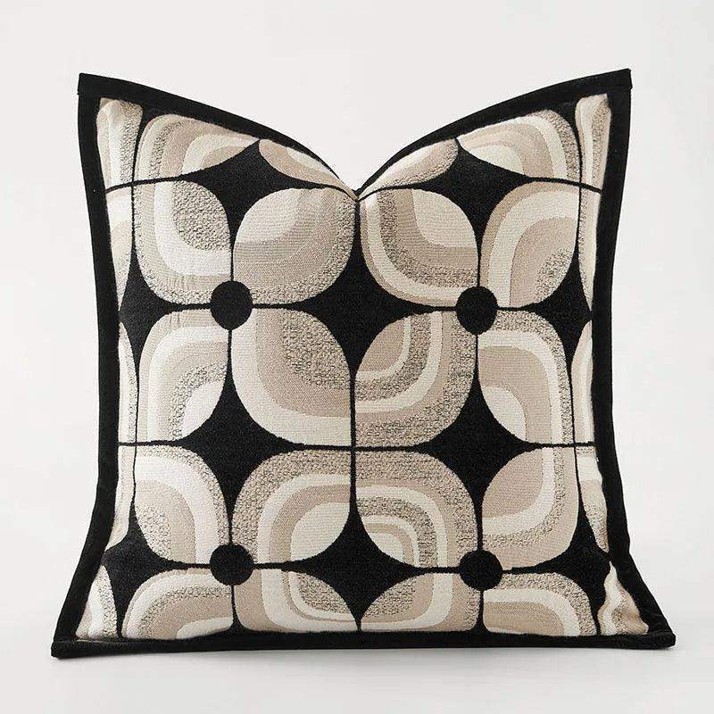 black-khaki-beige-geometric-pattern-cushion-cover-modern-nordic-decorative-pillowcase-besontique-home-13988 - Besontique Home