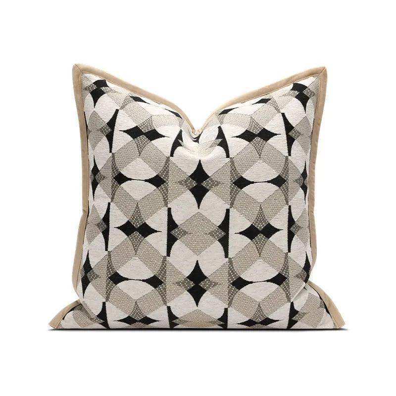 black-khaki-beige-geometric-pattern-cushion-cover-modern-nordic-decorative-pillowcase-besontique-home-55898 - Besontique Home