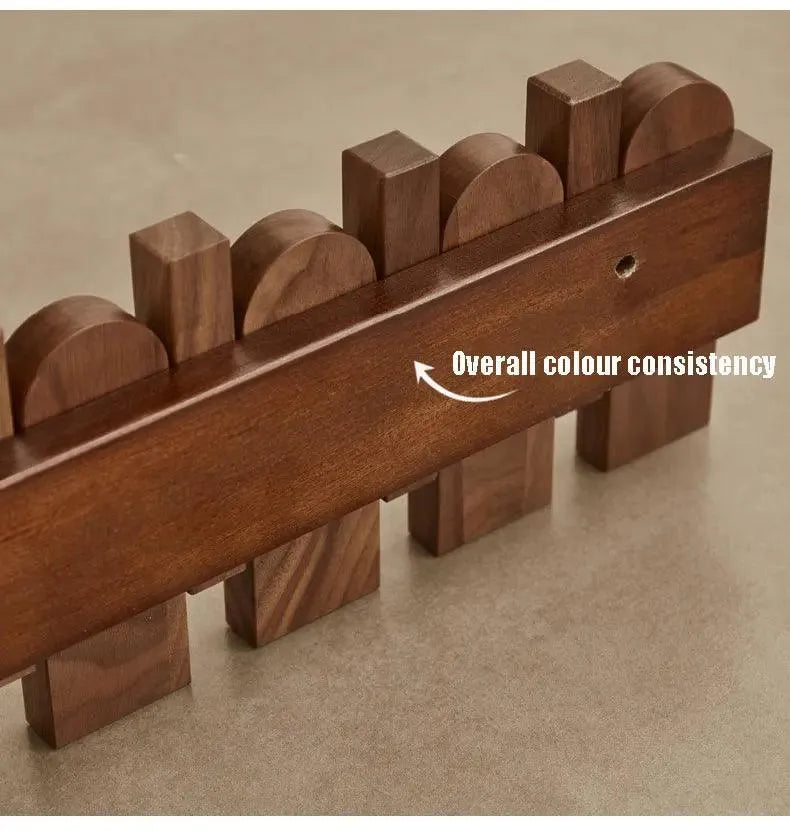 Black Walnut Foldable Wall Hanging Hooks Hanger │ Modern Nordic Rack for Clothes Bags Coat │ Entrance Door Home Decoration - Besontique Home