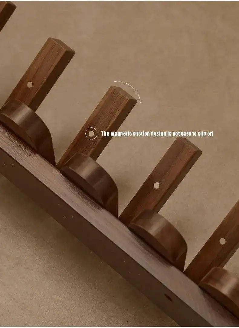 black-walnut-foldable-wall-hanging-hooks-hanger-modern-nordic-rack-for-clothes-bags-coat-entrance-door-home-decoration-besontique-home-18903 - Besontique Home