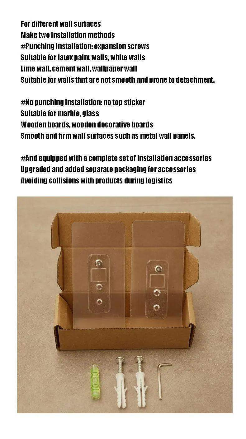 Black Walnut Foldable Wall Hanging Hooks Hanger │ Modern Nordic Rack for Clothes Bags Coat │ Entrance Door Home Decoration - Besontique Home