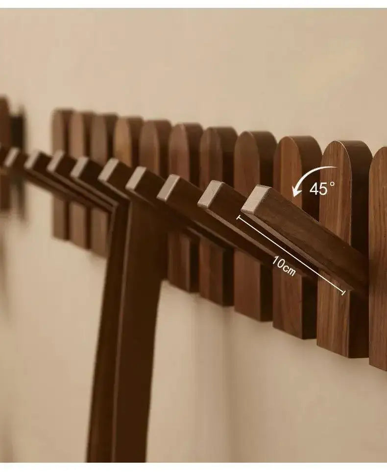 black-walnut-foldable-wall-hanging-hooks-hanger-modern-nordic-rack-for-clothes-bags-coat-entrance-door-home-decoration-besontique-home-51084 - Besontique Home