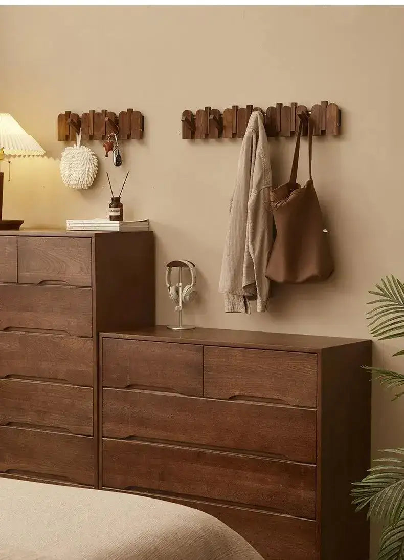 black-walnut-foldable-wall-hanging-hooks-hanger-modern-nordic-rack-for-clothes-bags-coat-entrance-door-home-decoration-besontique-home-66148 - Besontique Home