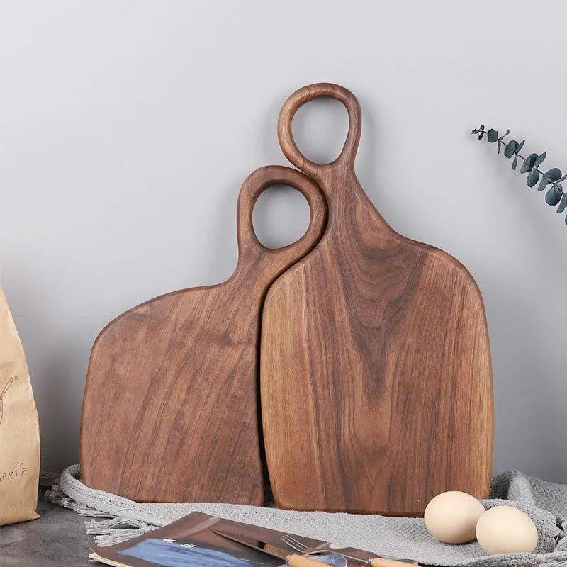 Black Walnut Wood Tray Solid Chopping Boards │ Modern Decorative Platter Kitchenware - Besontique Home