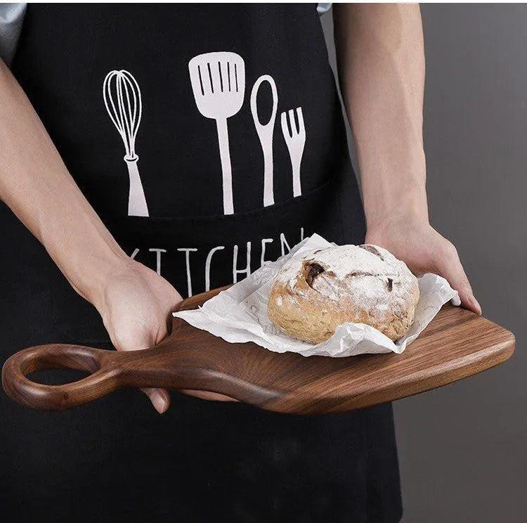 Black Walnut Wood Tray Solid Chopping Boards │ Modern Decorative Platter Kitchenware - Besontique Home